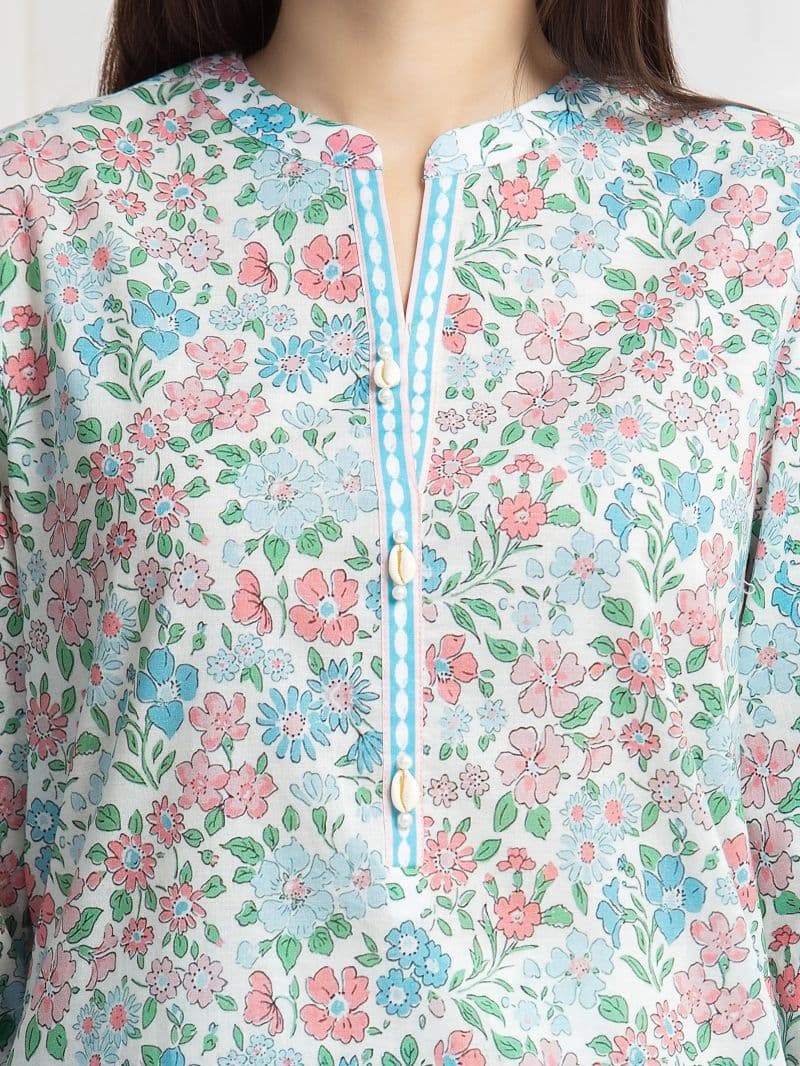 Printed Lawn Suit - EWU6A1-36771-3P thumbnail