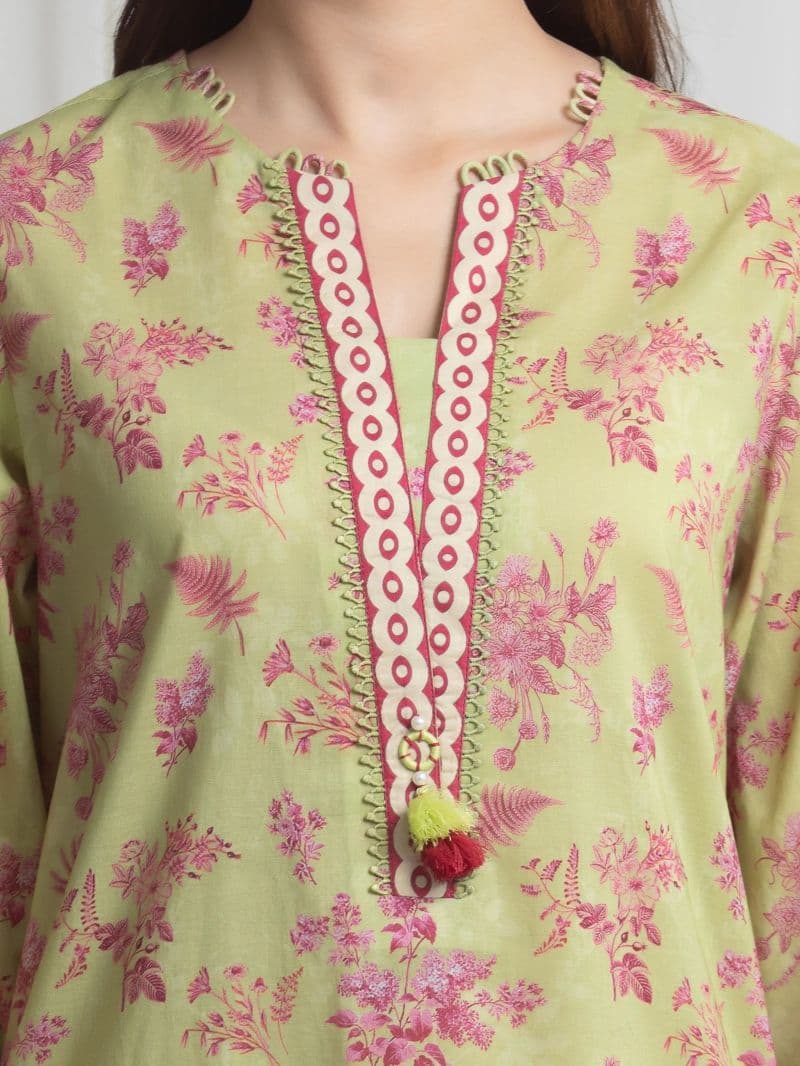 Printed Lawn Suit - EWU6A1-36723-3P thumbnail