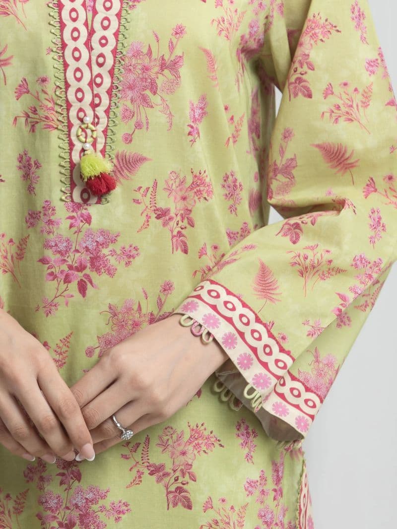 Printed Lawn Suit - EWU6A1-36723-3P thumbnail