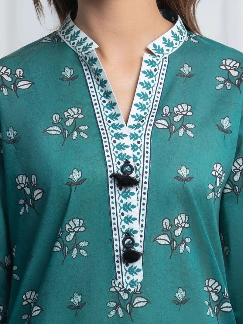 Printed Lawn Suit - EWU6A1-36859-3P thumbnail