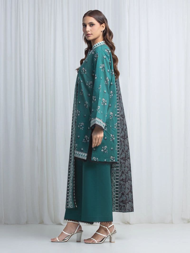 Printed Lawn Suit - EWU6A1-36859-3P thumbnail