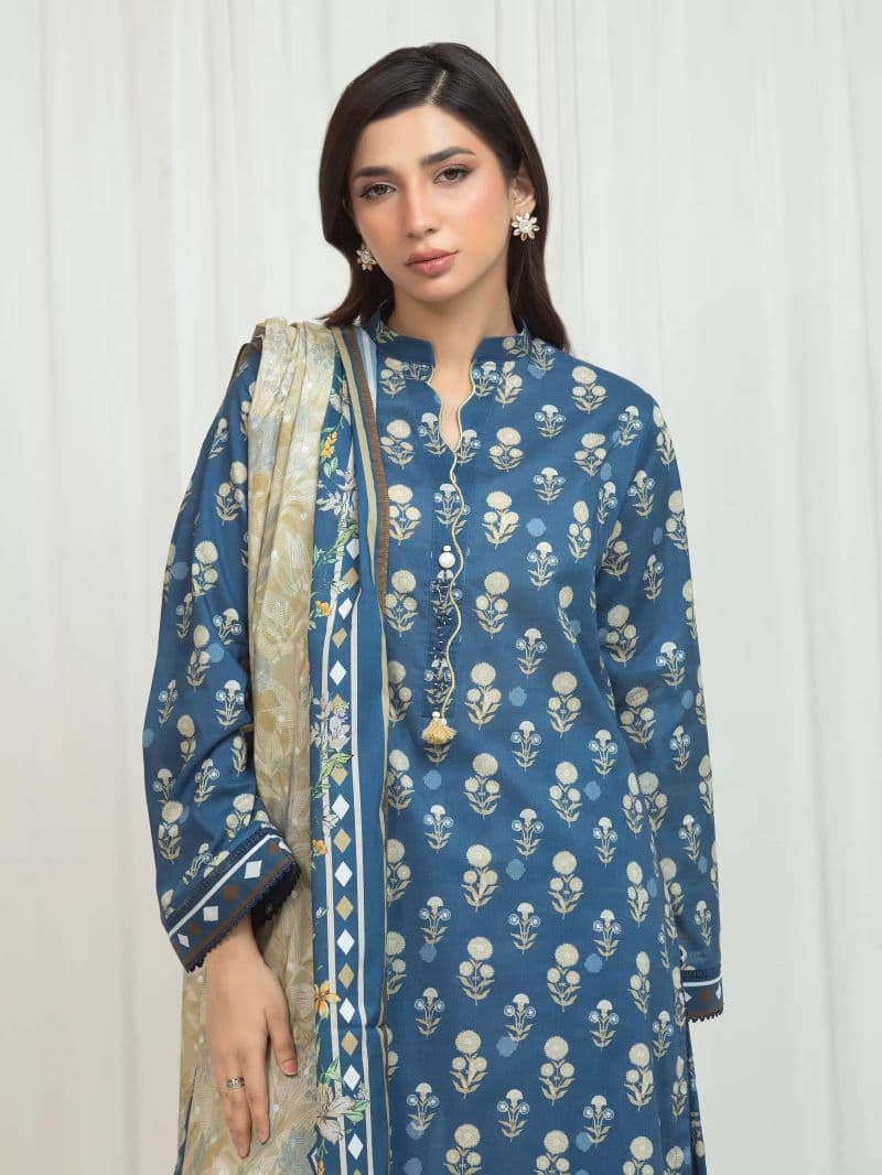 Printed Lawn Suit - EWU6A1-36768-3P