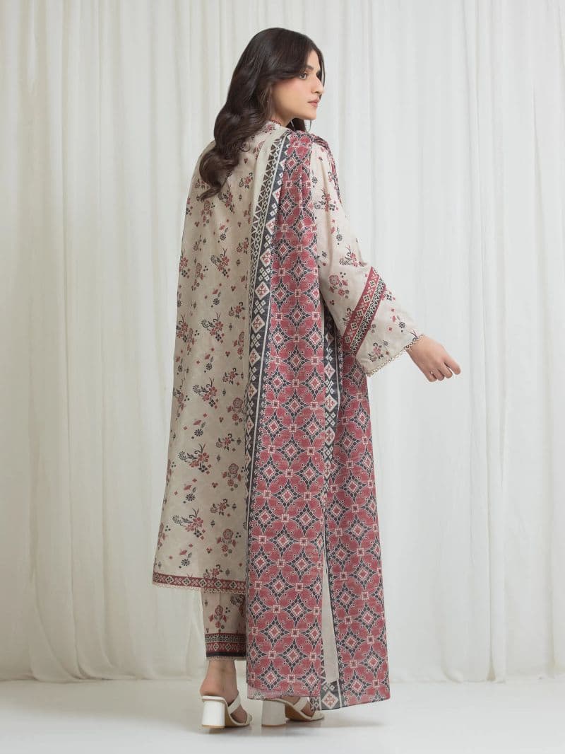 Printed Lawn Suit - EWU6A1-36764-3P