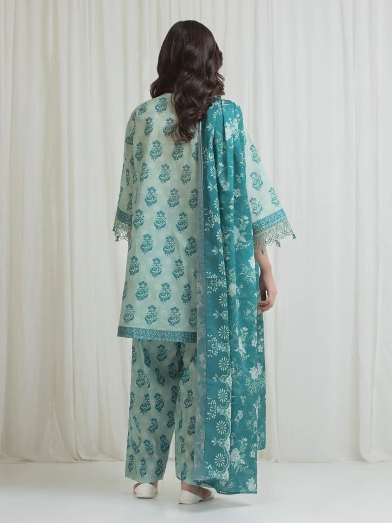 Printed Lawn Suit - EWU6A1-36761-3P
