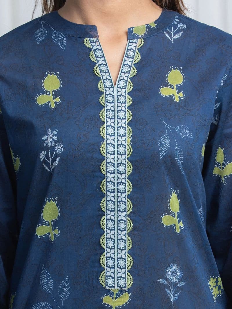 Printed Lawn Suit - EWU6A1-36850-3P thumbnail