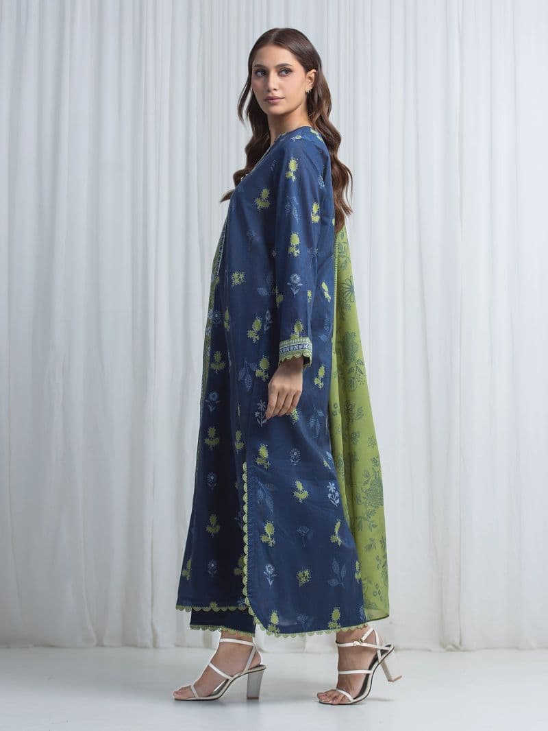 Printed Lawn Suit - EWU6A1-36850-3P thumbnail