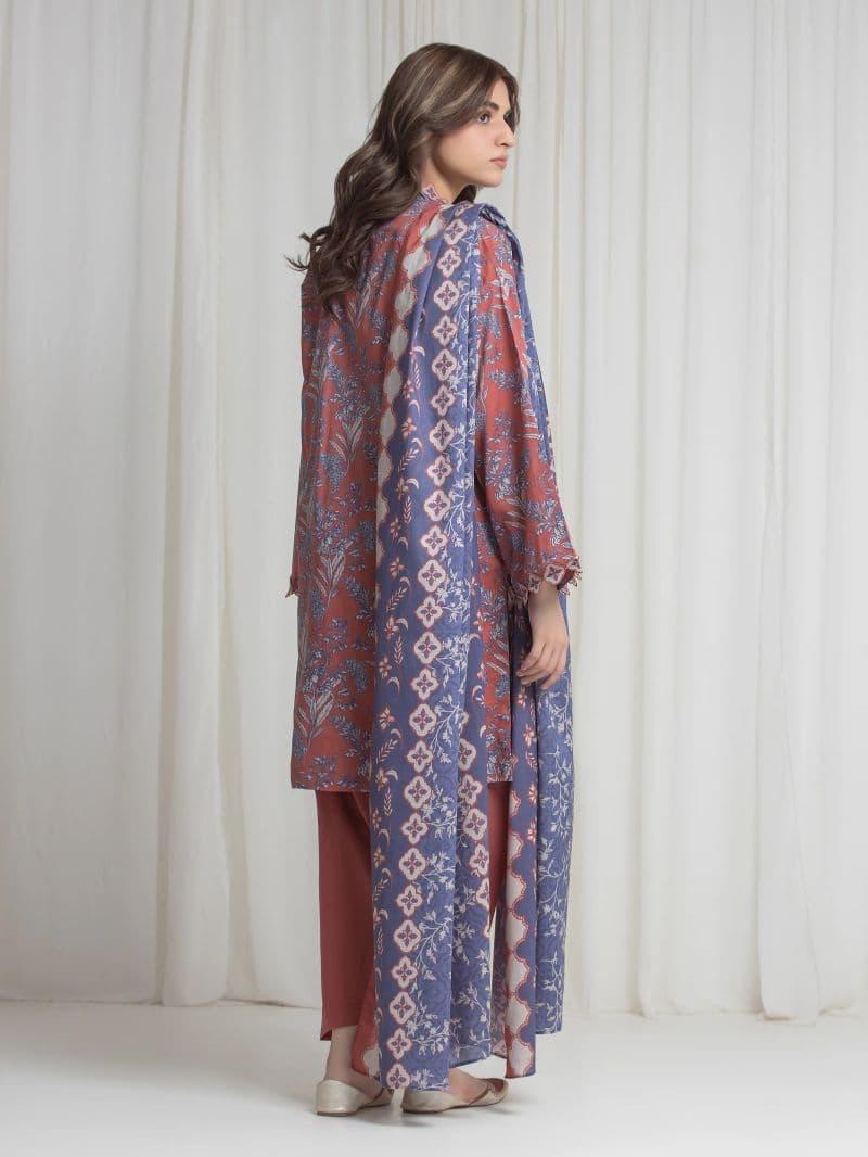 Printed Lawn Suit - EWU6A1-36730-3P