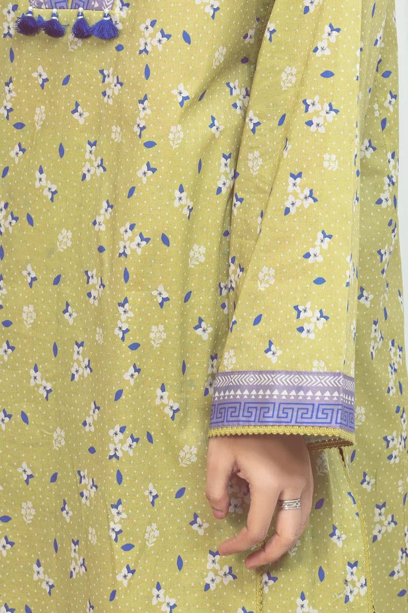 Printed Lawn Suit - EWU6A1-36753-3P thumbnail