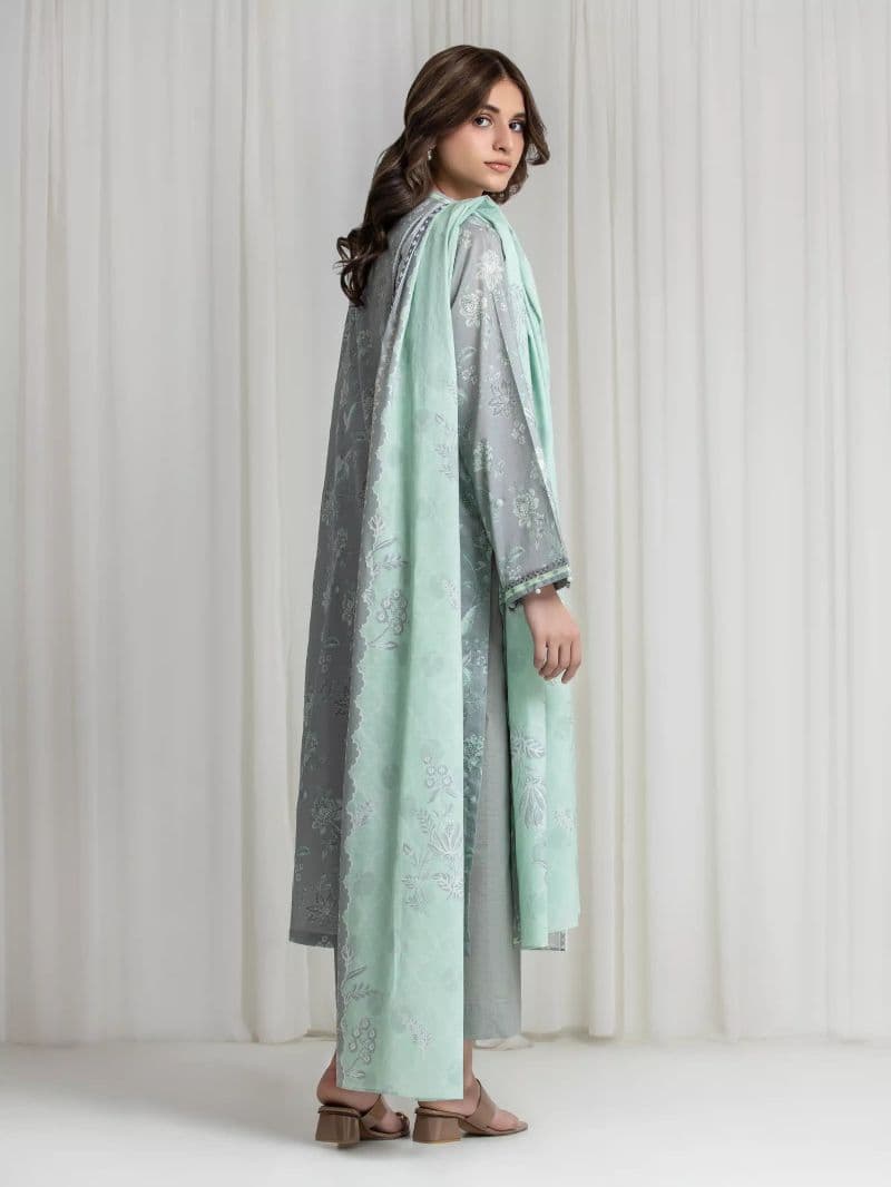 Printed Lawn Suit - EWU6A1-36726-3P thumbnail