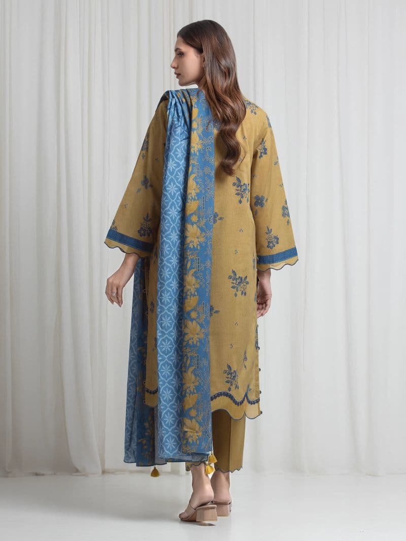 Printed Lawn Suit - EWU6A1-36721-3P thumbnail