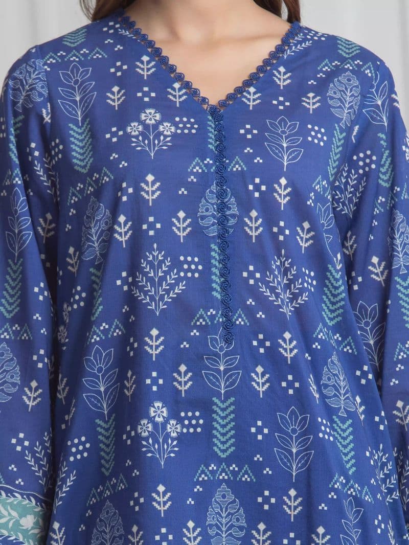 Printed Lawn Suit - EWU6A1-36720-3P thumbnail