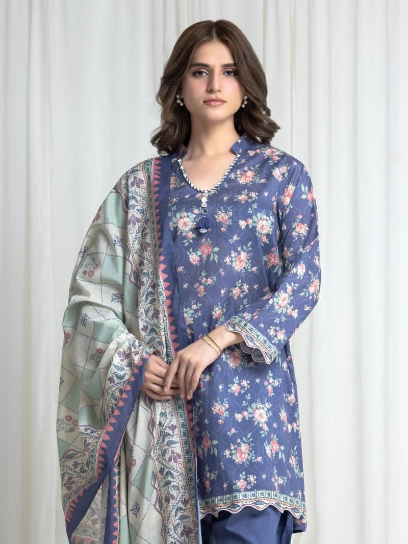 Printed Lawn Suit - EWU6A1-36732-3P