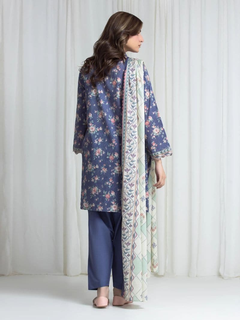 Printed Lawn Suit - EWU6A1-36732-3P