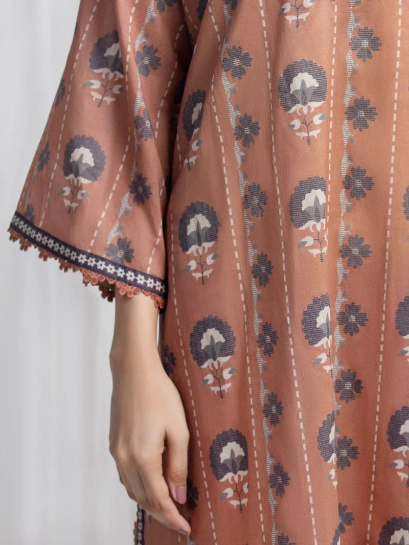 Printed Lawn Suit - EWU6A1-36852-3P
