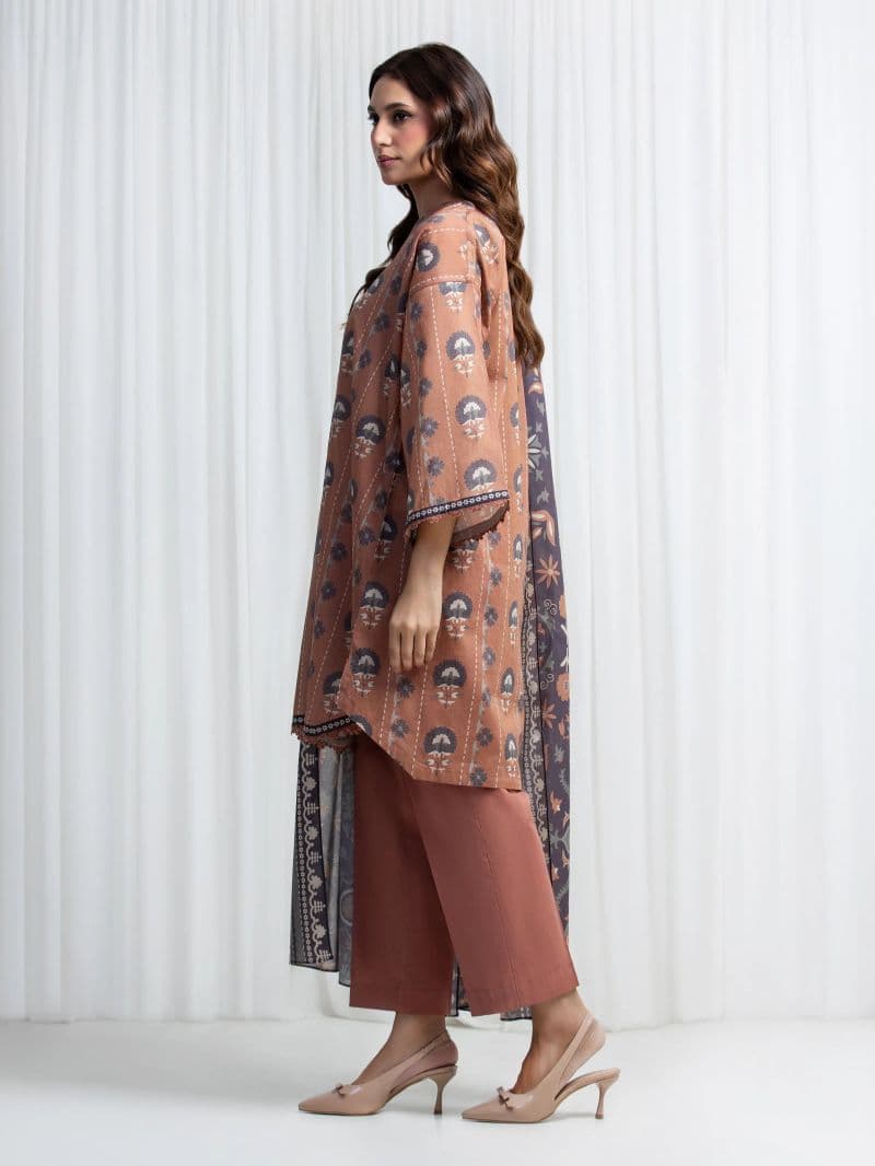 Printed Lawn Suit - EWU6A1-36852-3P