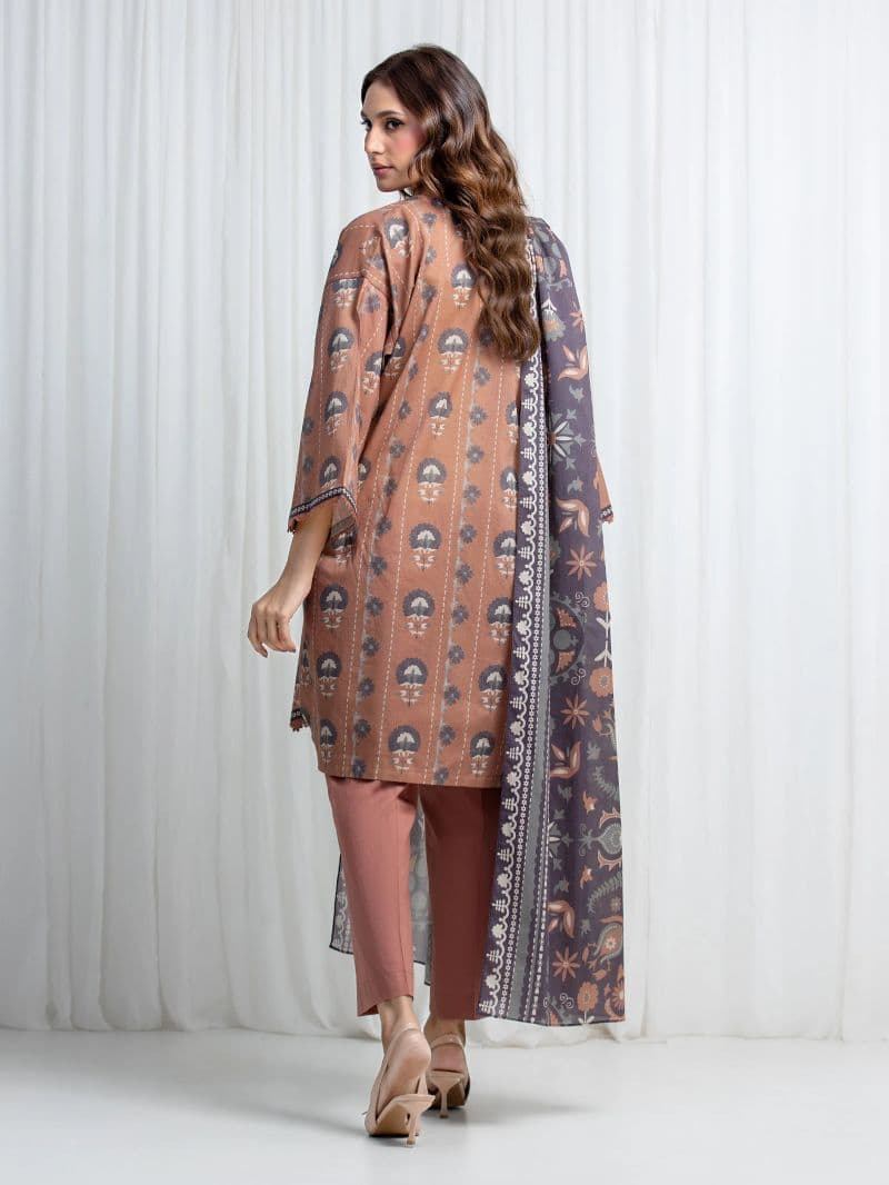 Printed Lawn Suit - EWU6A1-36852-3P