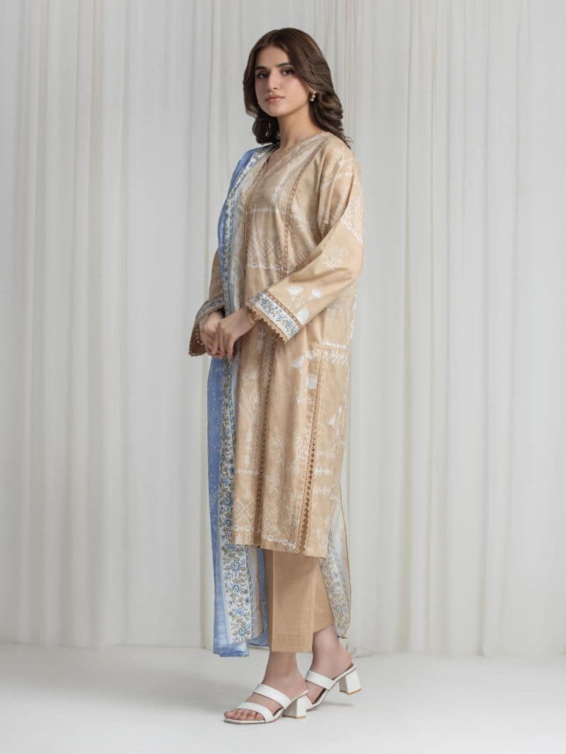 Printed Lawn Suit - EWU6A1-36734-3P thumbnail