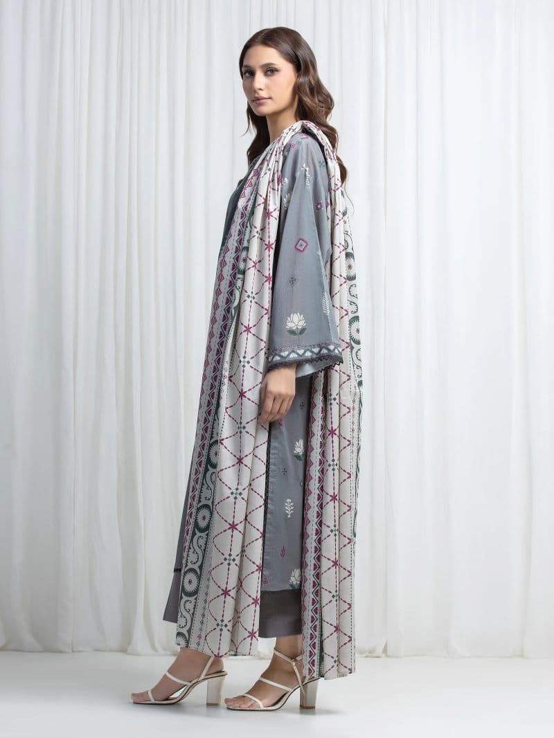 Printed Lawn Suit - EWU6A1-36880-3P
