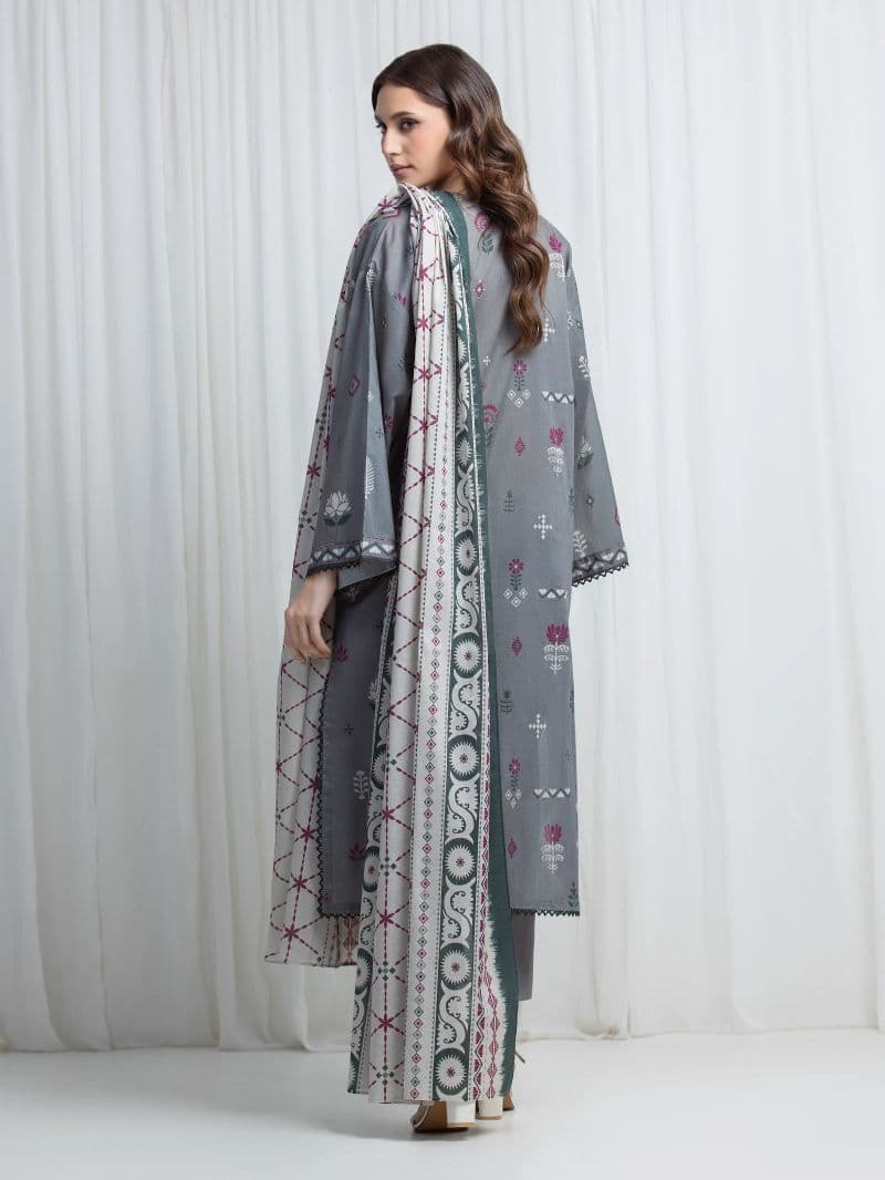 Printed Lawn Suit - EWU6A1-36880-3P
