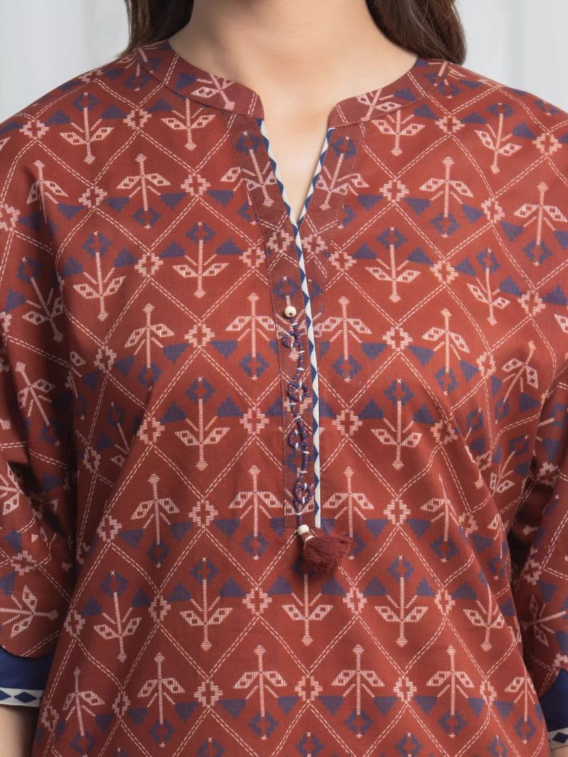 Printed Lawn Suit - EWU6A1-36864-3P