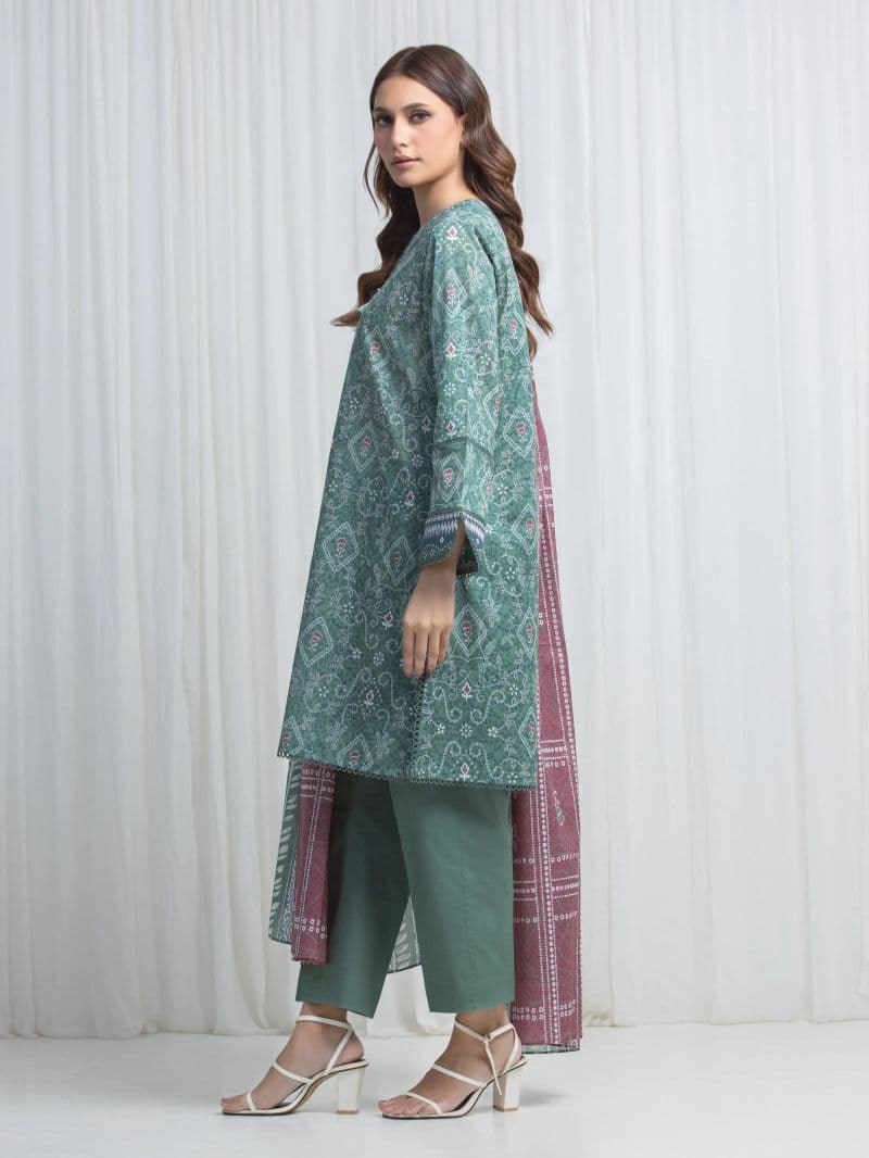 Printed Lawn Suit - EWU6A1-36865-3P