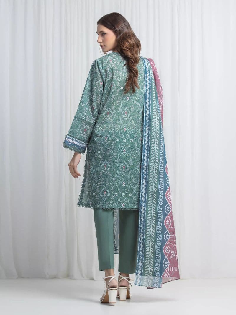Printed Lawn Suit - EWU6A1-36865-3P