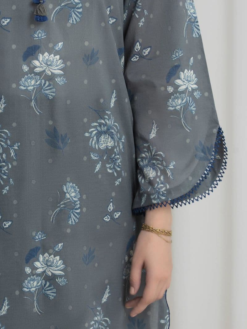Printed Lawn Suit - EWU6A1-36728-3P thumbnail