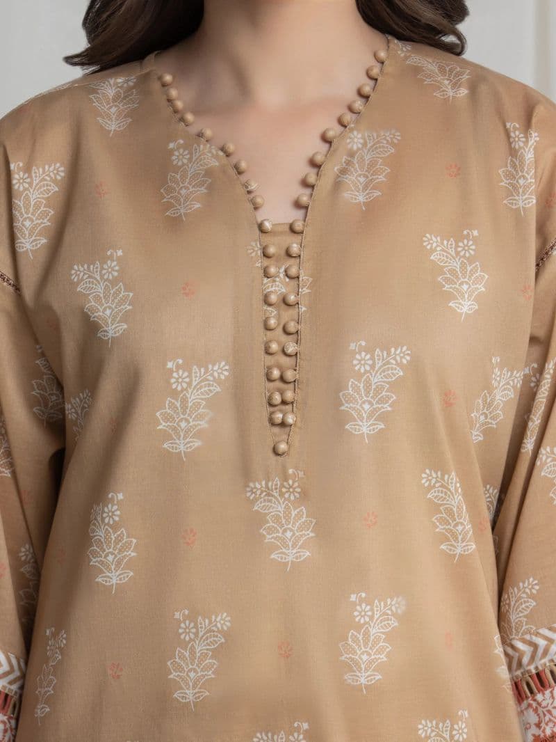 Printed Lawn Suit - EWU6A1-36739-3P thumbnail
