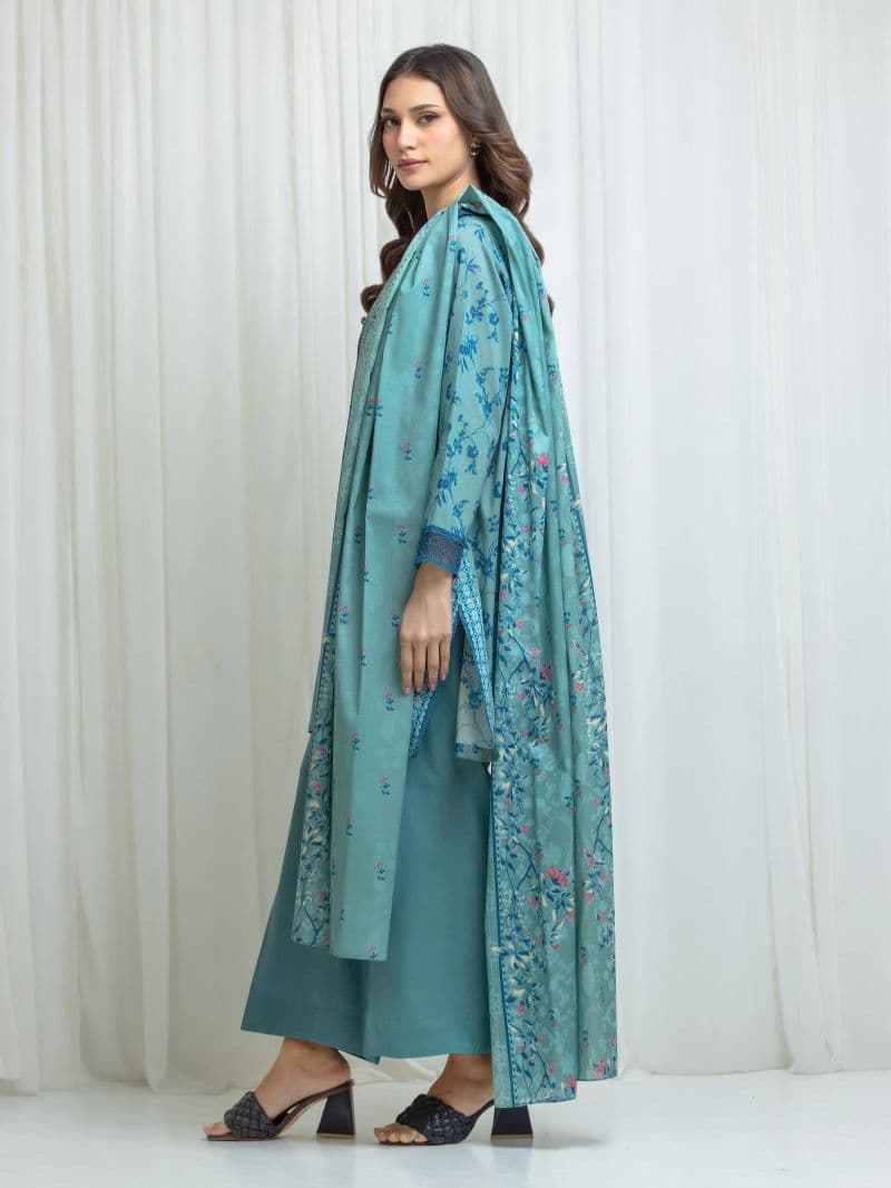 Printed Lawn Suit - EWU6A1-36690-3P