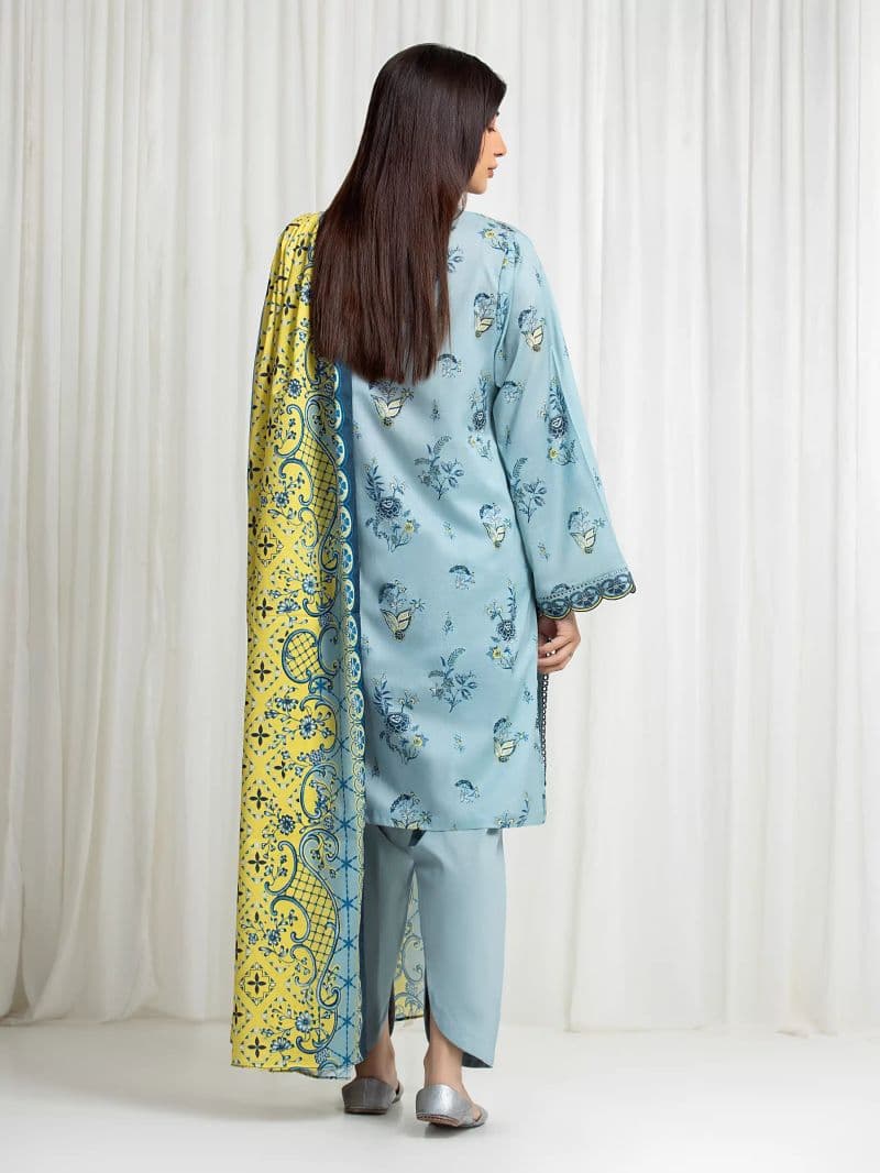 Printed Lawn Suit - EWU6A1-36708-3P thumbnail