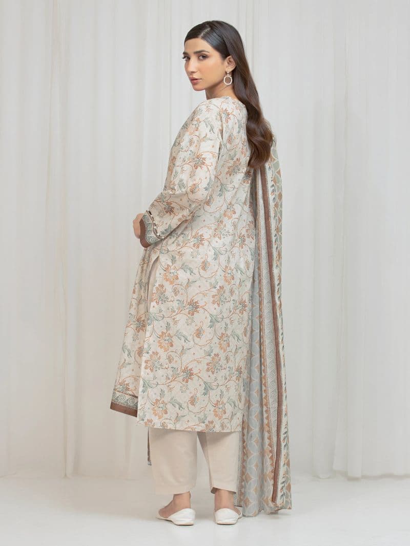 Printed Lawn Suit - EWU6A1-36677-3P