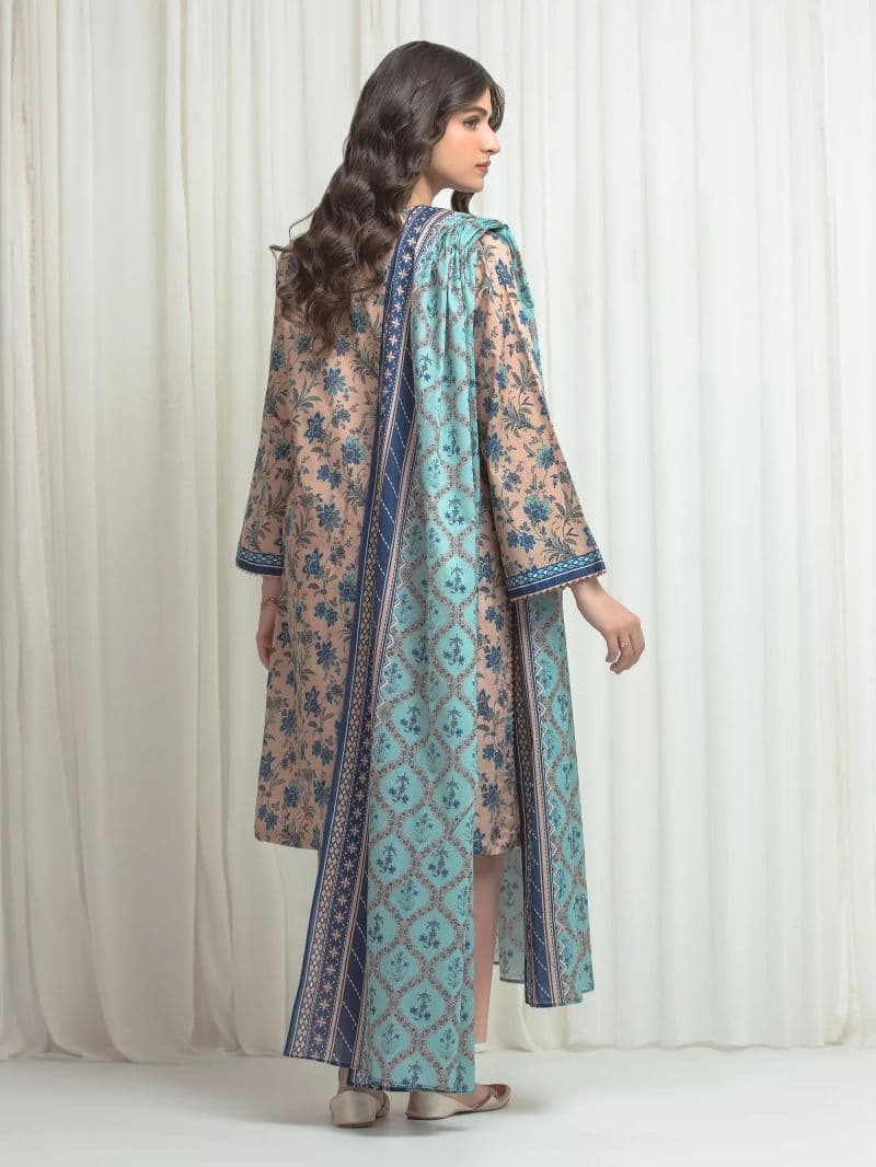 Printed Lawn Suit - EWU6A1-36638-3P thumbnail