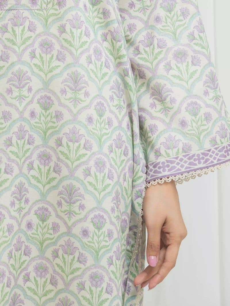 Printed Lawn Suit - EWU6A1-36703-3P thumbnail