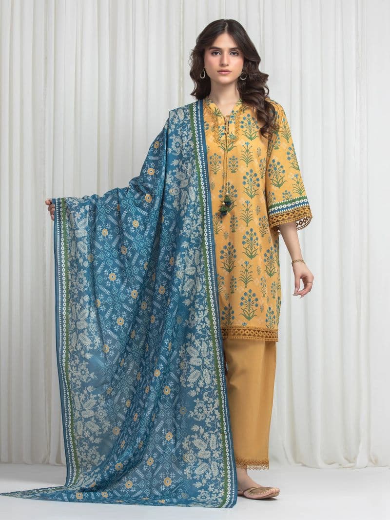 Printed Lawn Suit - EWU6A1-36647-3P