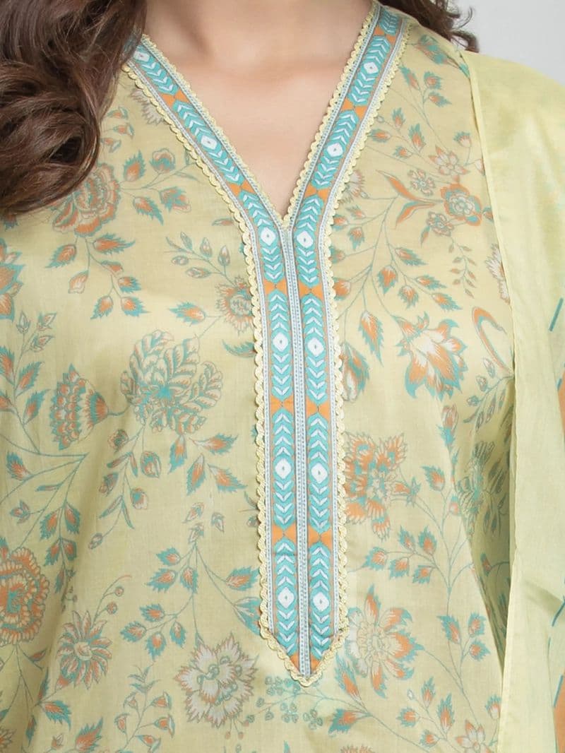 Printed Lawn Suit - EWU6A1-36633-3P