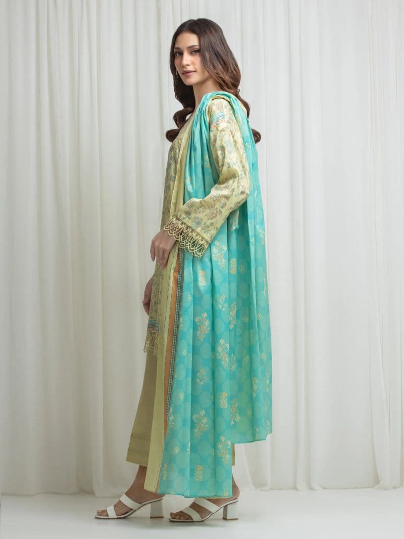 Printed Lawn Suit - EWU6A1-36633-3P