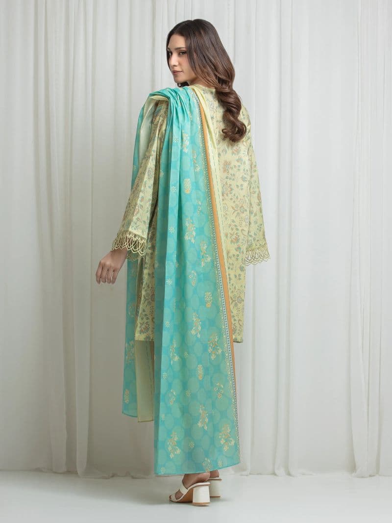 Printed Lawn Suit - EWU6A1-36633-3P
