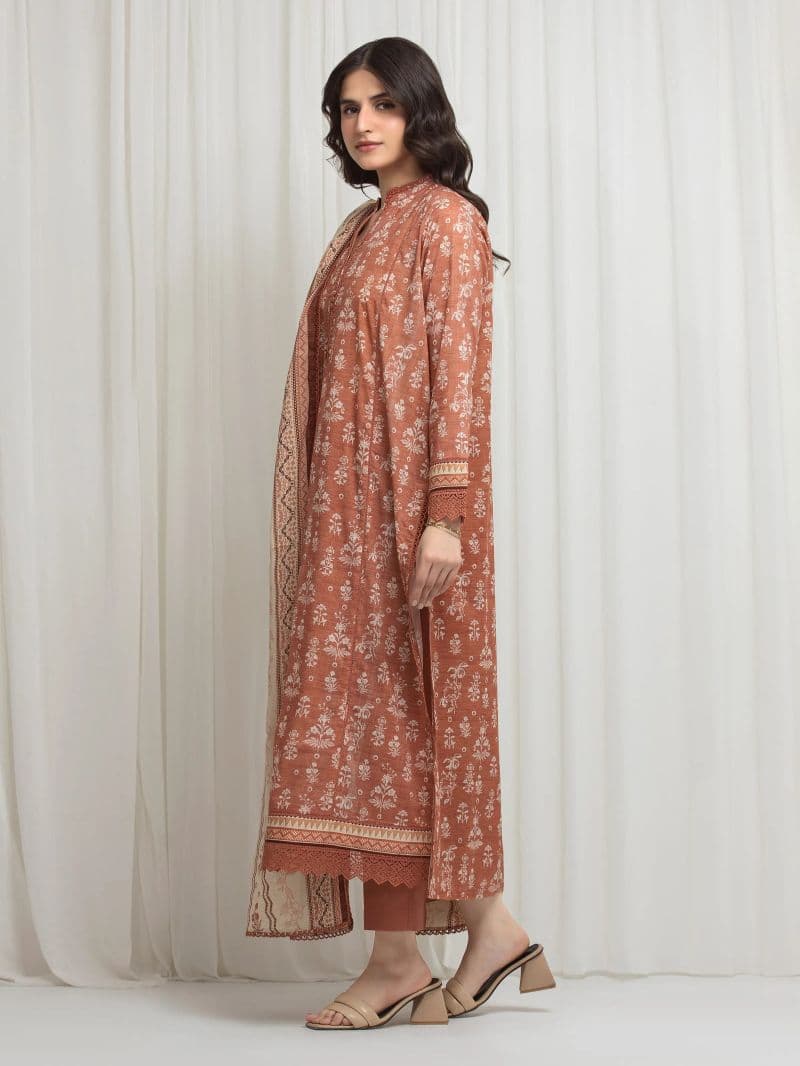 Printed Lawn Suit - EWU6A1-36623-3P thumbnail