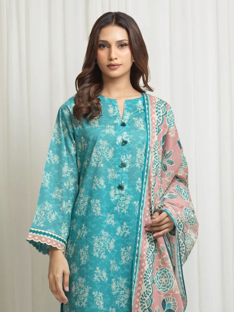 Printed Lawn Suit - EWU6A1-36646-3P