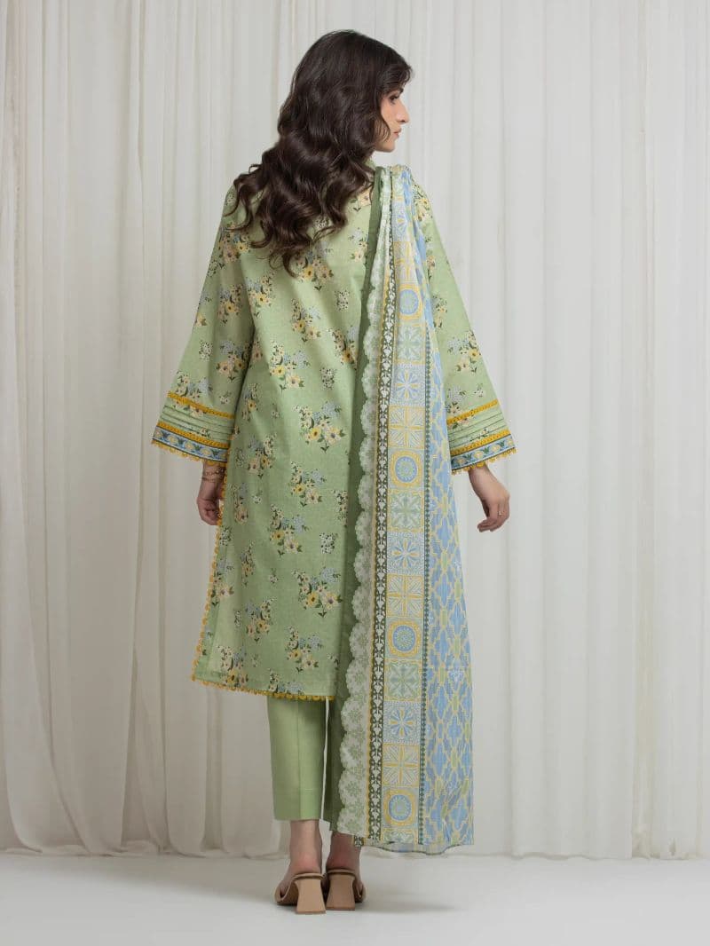 Printed Lawn Suit - EWU6A1-36606-3P thumbnail