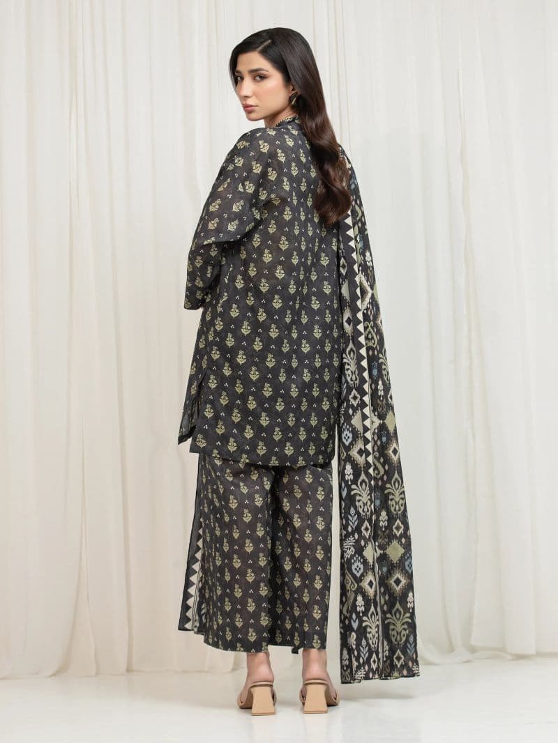 Printed Lawn Suit - EWU6A1-36752-3P thumbnail