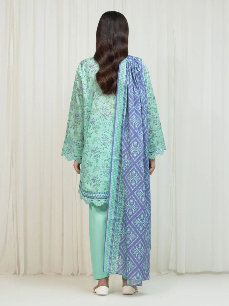 Printed Lawn Suit - EWU6A1-36667-3P