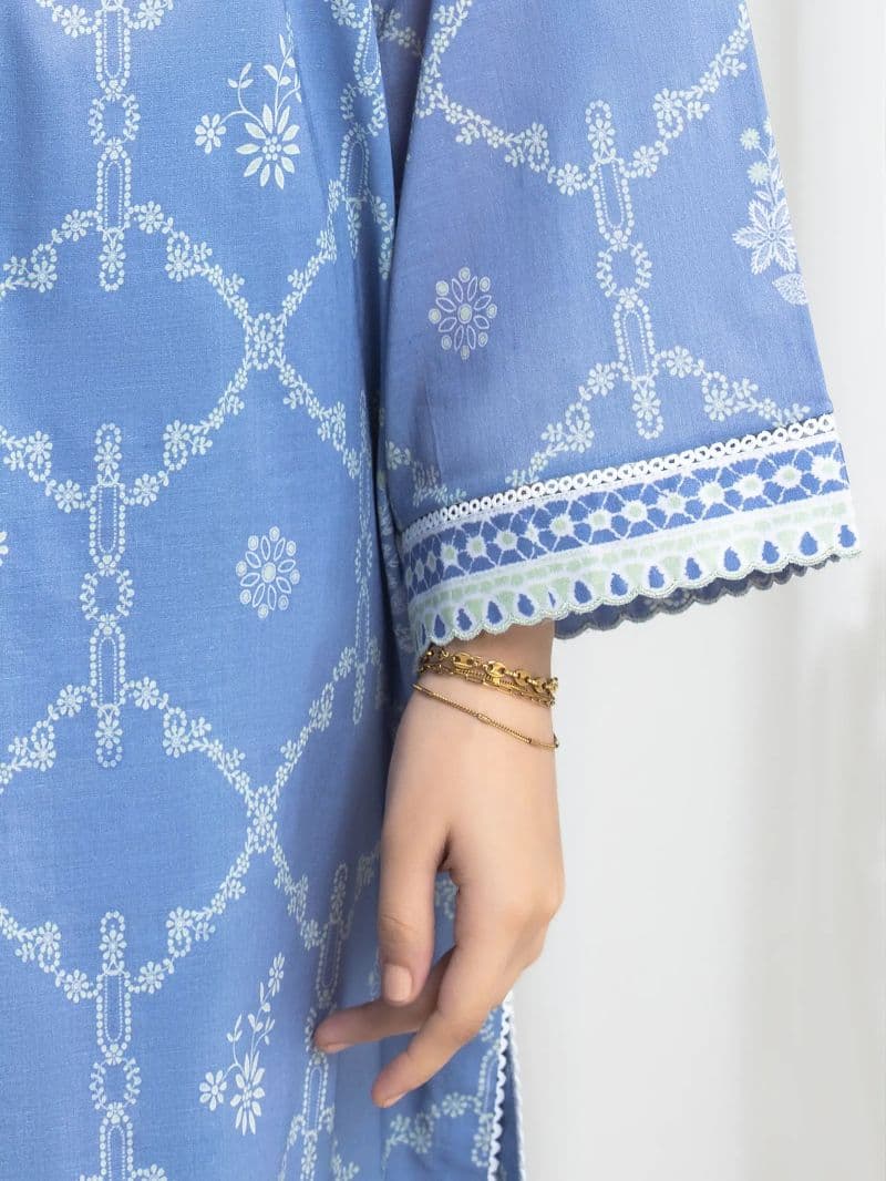 Printed Lawn Suit - EWU6A1-36731-3P thumbnail