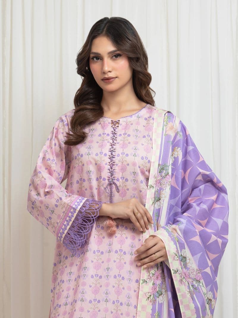 Printed Lawn Suit - EWU6A1-36701-3P