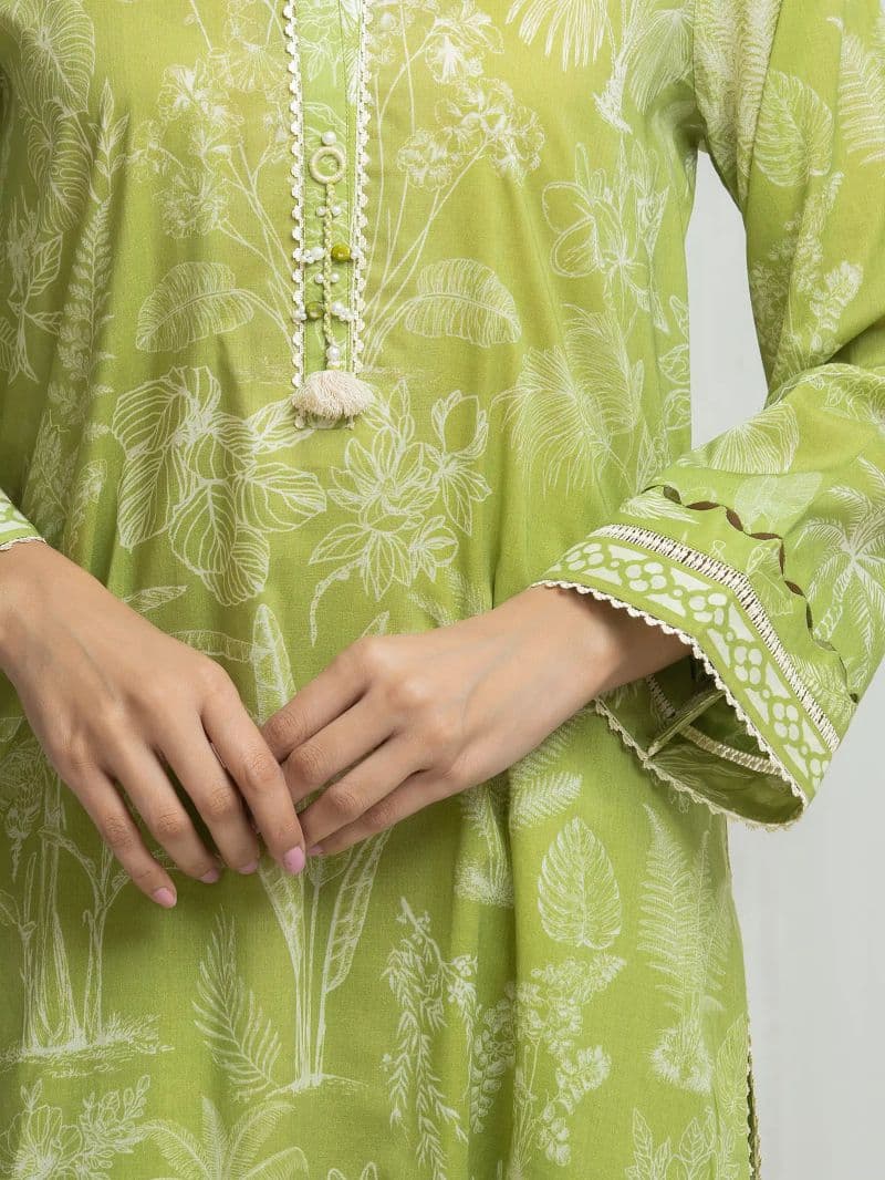 Printed Lawn Suit - EWU6A1-36698-3P thumbnail