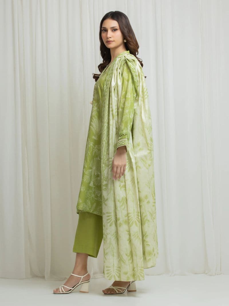 Printed Lawn Suit - EWU6A1-36698-3P thumbnail