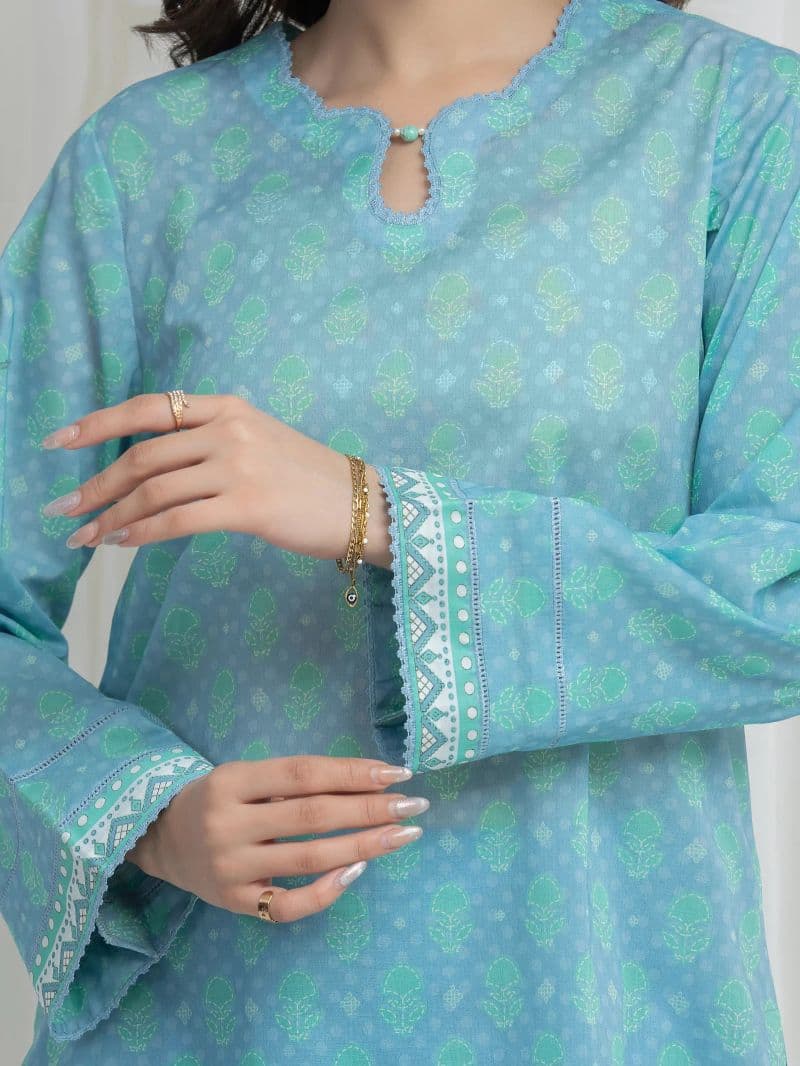 Printed Lawn Suit - EWU6A1-36631-3P thumbnail
