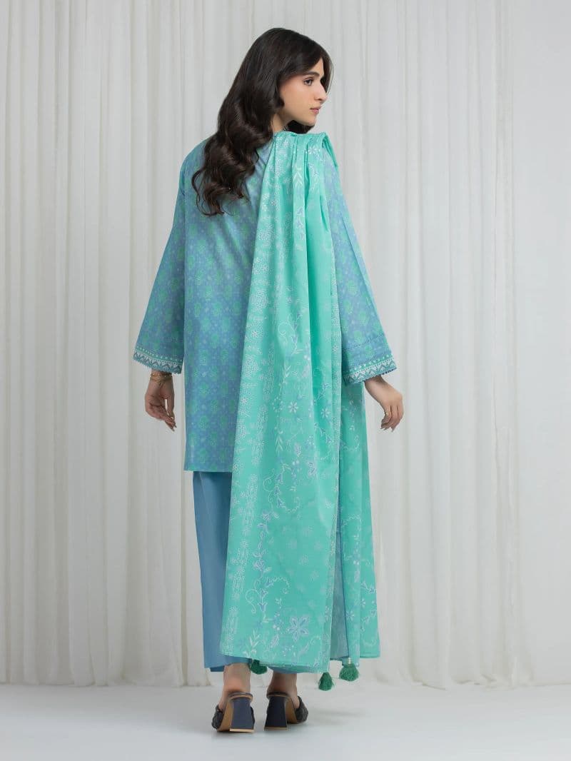 Printed Lawn Suit - EWU6A1-36631-3P thumbnail