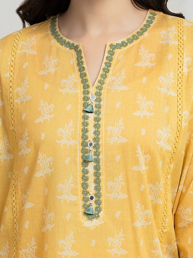 Printed Lawn Suit - EWU6A1-36624-3P thumbnail