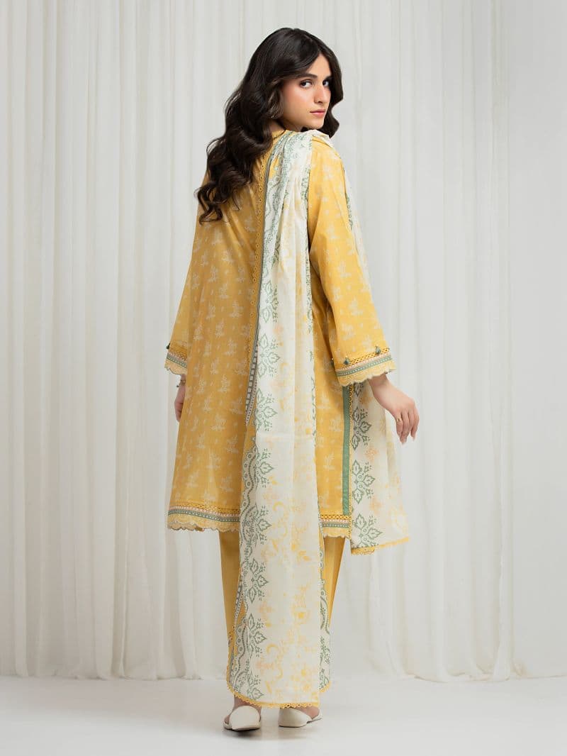 Printed Lawn Suit - EWU6A1-36624-3P thumbnail